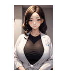 肉肉女医師写真（個別スタンプ：24）