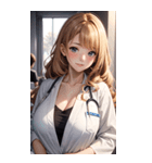 肉肉女医師写真（個別スタンプ：25）