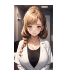 肉肉女医師写真（個別スタンプ：27）
