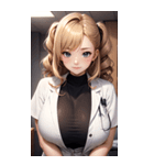 肉肉女医師写真（個別スタンプ：31）