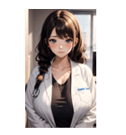 肉肉女医師写真（個別スタンプ：32）