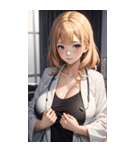 肉肉女医師写真（個別スタンプ：35）
