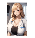 肉肉女医師写真（個別スタンプ：36）