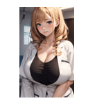 肉肉女医師写真（個別スタンプ：39）