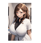 肉肉女医師写真（個別スタンプ：40）