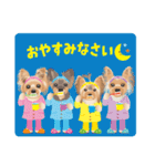ヨーキー♡ココア姉妹の可愛いあいさつ（個別スタンプ：40）