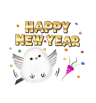 シマエナガとひよこちゃん(冬スタンプ)（個別スタンプ：9）