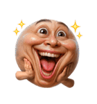 顔文字くん 11 (写実バージョン)（個別スタンプ：1）