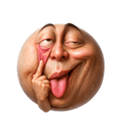 顔文字くん 11 (写実バージョン)（個別スタンプ：11）