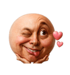顔文字くん 11 (写実バージョン)（個別スタンプ：18）