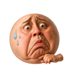 顔文字くん 11 (写実バージョン)（個別スタンプ：24）