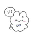 ミニマル·ラビット : あなたが一番可愛い（個別スタンプ：1）