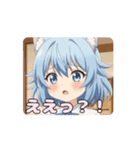 オフの日寝癖ありさアニメーション（個別スタンプ：6）