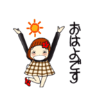 ひま子ちゃん706大人女子の今日も元気よく（個別スタンプ：1）