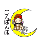 ひま子ちゃん706大人女子の今日も元気よく（個別スタンプ：4）