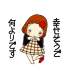 ひま子ちゃん706大人女子の今日も元気よく（個別スタンプ：6）