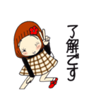 ひま子ちゃん706大人女子の今日も元気よく（個別スタンプ：16）