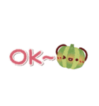 シンプル見やすい14❤クレヨンタッチ（個別スタンプ：9）