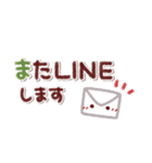 シンプル見やすい14❤クレヨンタッチ（個別スタンプ：17）