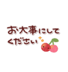 シンプル見やすい14❤クレヨンタッチ（個別スタンプ：24）