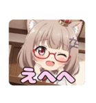 みなみとありさの赤眼鏡セット（個別スタンプ：20）