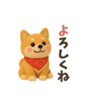 【冬】柴犬コンビのぬくもり便（個別スタンプ：6）