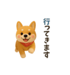 【冬】柴犬コンビのぬくもり便（個別スタンプ：11）