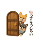【冬】柴犬コンビのぬくもり便（個別スタンプ：12）