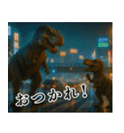 ⚫ティラノサウルス(毎日使える恐竜シリーズ（個別スタンプ：11）
