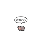 小さい赤ちゃんカバ(フキダシ)（個別スタンプ：2）