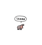 小さい赤ちゃんカバ(フキダシ)（個別スタンプ：36）