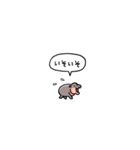 小さい赤ちゃんカバ(フキダシ)（個別スタンプ：37）