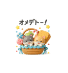 【BIG】柴犬の誕生日＆お祝い＆ありがとう（個別スタンプ：14）