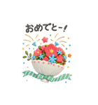【BIG】柴犬の誕生日＆お祝い＆ありがとう（個別スタンプ：16）