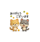 【BIG】柴犬の誕生日＆お祝い＆ありがとう（個別スタンプ：25）