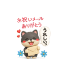 【BIG】柴犬の誕生日＆お祝い＆ありがとう（個別スタンプ：38）