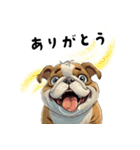 毎日使える大人可愛いブルドッグ（個別スタンプ：5）