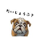 毎日使える大人可愛いブルドッグ（個別スタンプ：21）