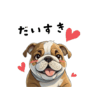 毎日使える大人可愛いブルドッグ（個別スタンプ：22）
