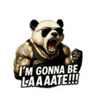 大絶叫パンダ（個別スタンプ：4）