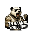 大絶叫パンダ（個別スタンプ：6）