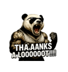 大絶叫パンダ（個別スタンプ：7）