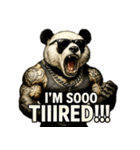 大絶叫パンダ（個別スタンプ：9）