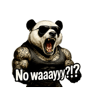 大絶叫パンダ（個別スタンプ：10）