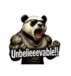 大絶叫パンダ（個別スタンプ：11）