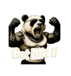 大絶叫パンダ（個別スタンプ：12）