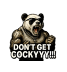 大絶叫パンダ（個別スタンプ：14）