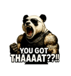 大絶叫パンダ（個別スタンプ：15）