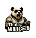 大絶叫パンダ（個別スタンプ：16）