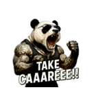 大絶叫パンダ（個別スタンプ：17）